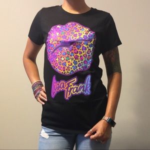 New with tag Lisa Frank Leopard Lips Small Shirt
